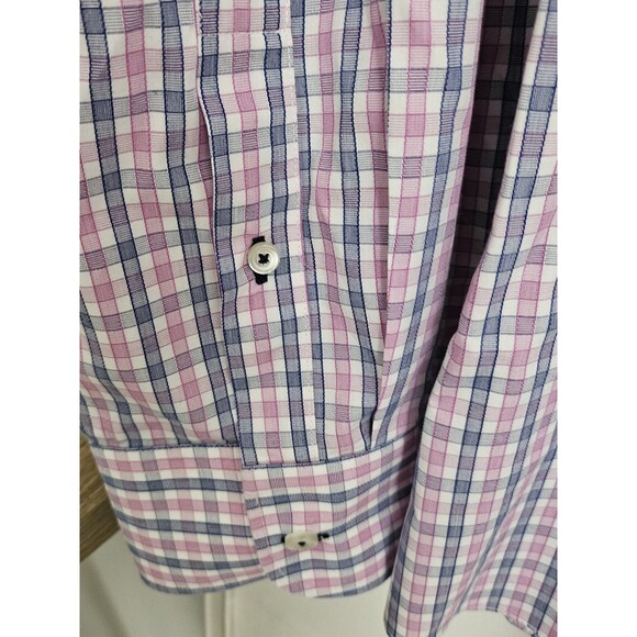 UNTUCKit Shirt Men 3XL Dolcetto Wrinkle Free Check Print Button Down Regular Fit - Picture 4 of 10